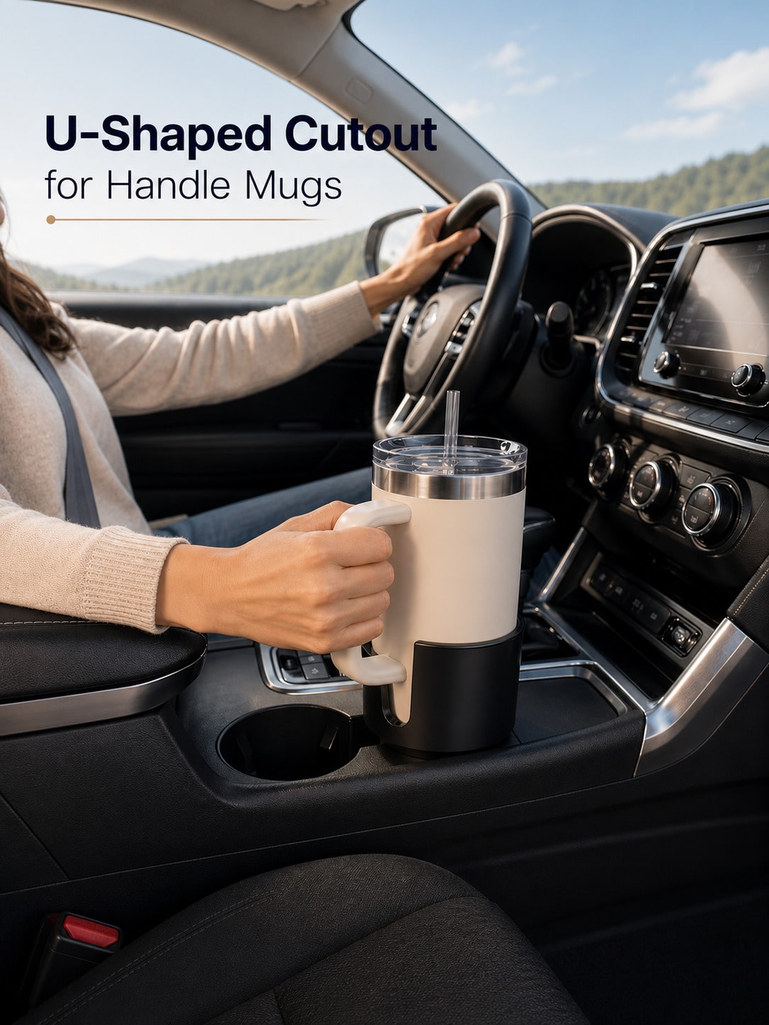 Car Cup Holder Expander - Adattatore Espansore per Portabicchieri Auto per