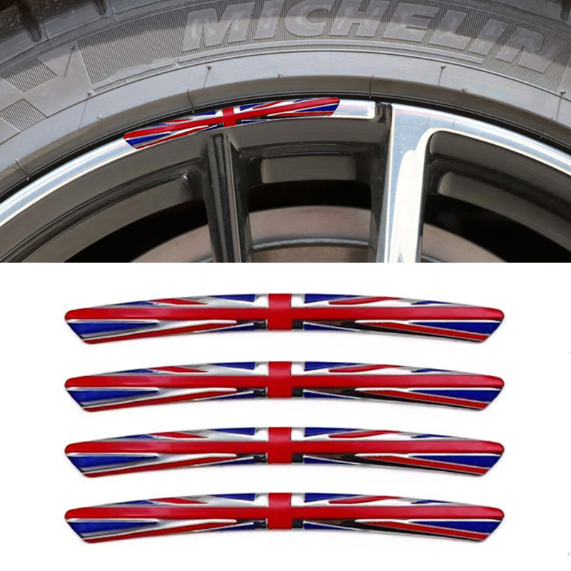 Car Accessories Uk - 4 pezzi adesivo ruota in lega