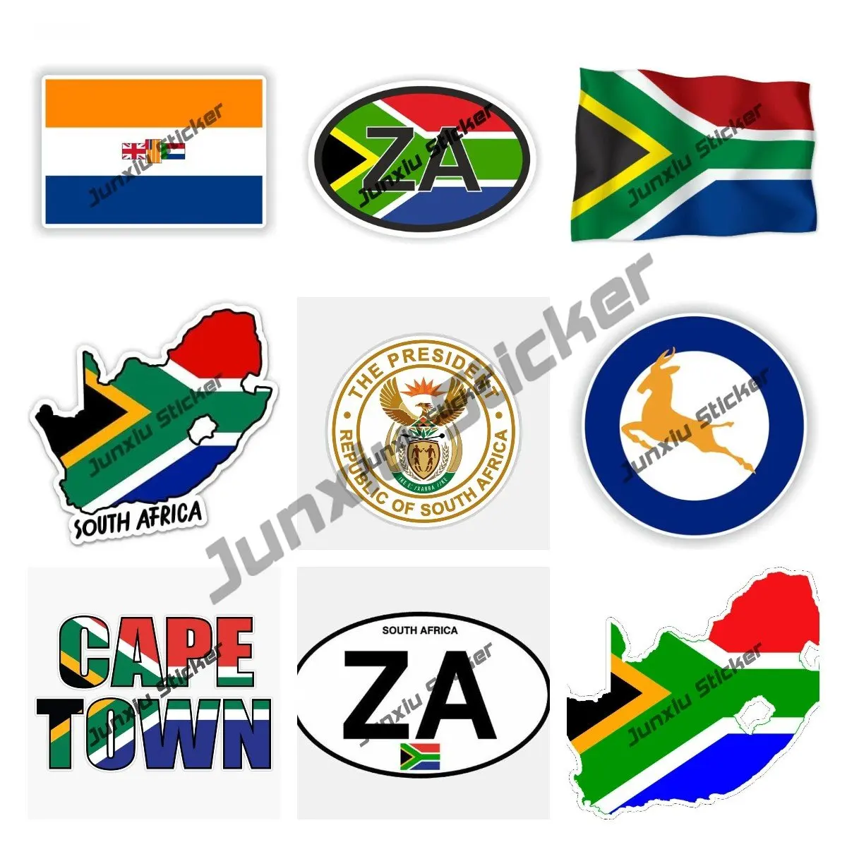 Car Accessories Cape Town - Mappa dell'Africa del Sud con bandiera