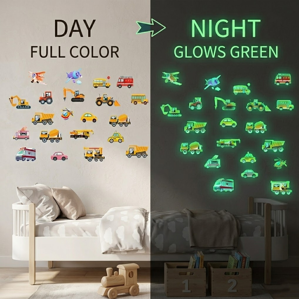 Car Accessories Quotes - Set di 21 Adesivi Luminosi per