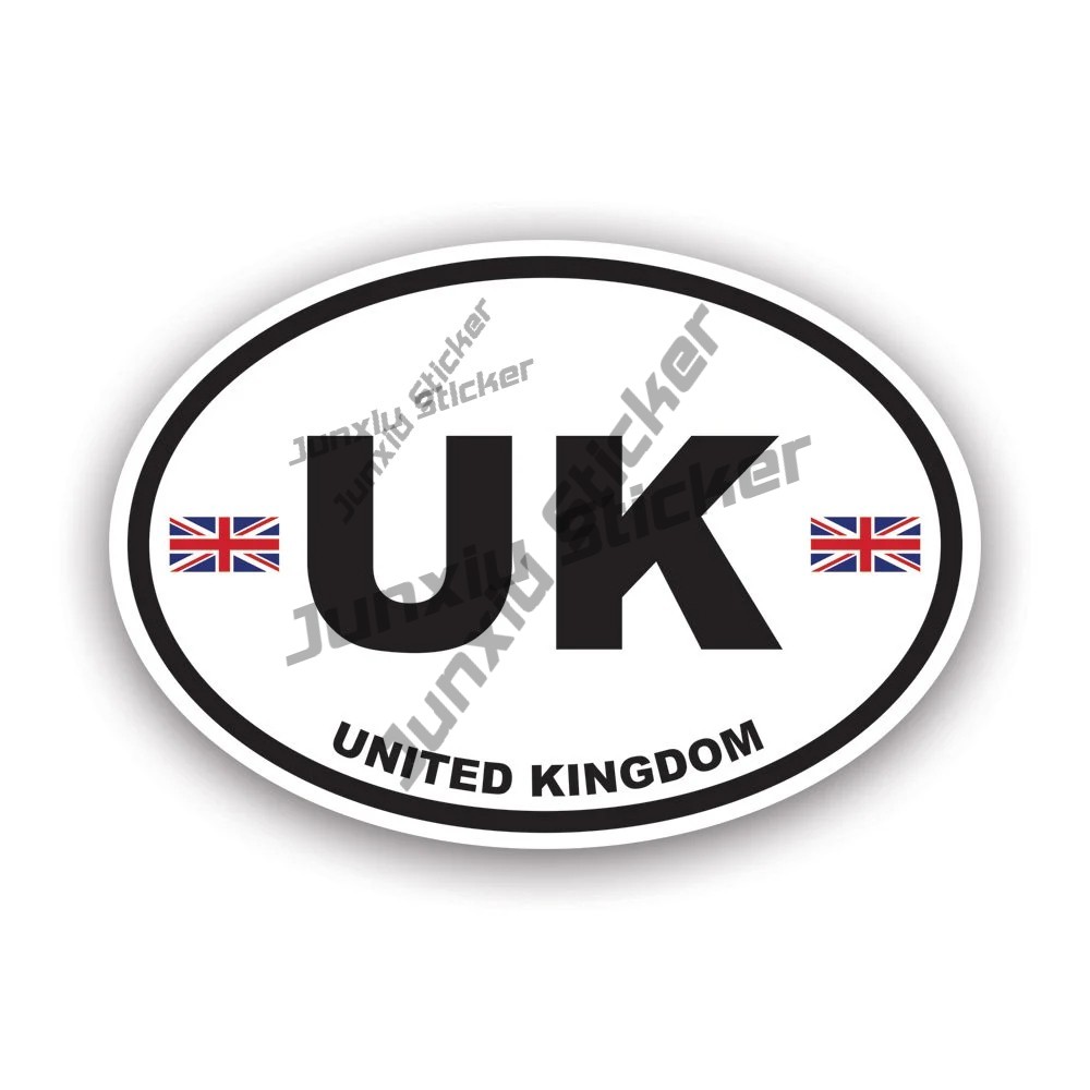 Car Accessories Uk - Adesivo ovale del Regno Unito, bandiera
