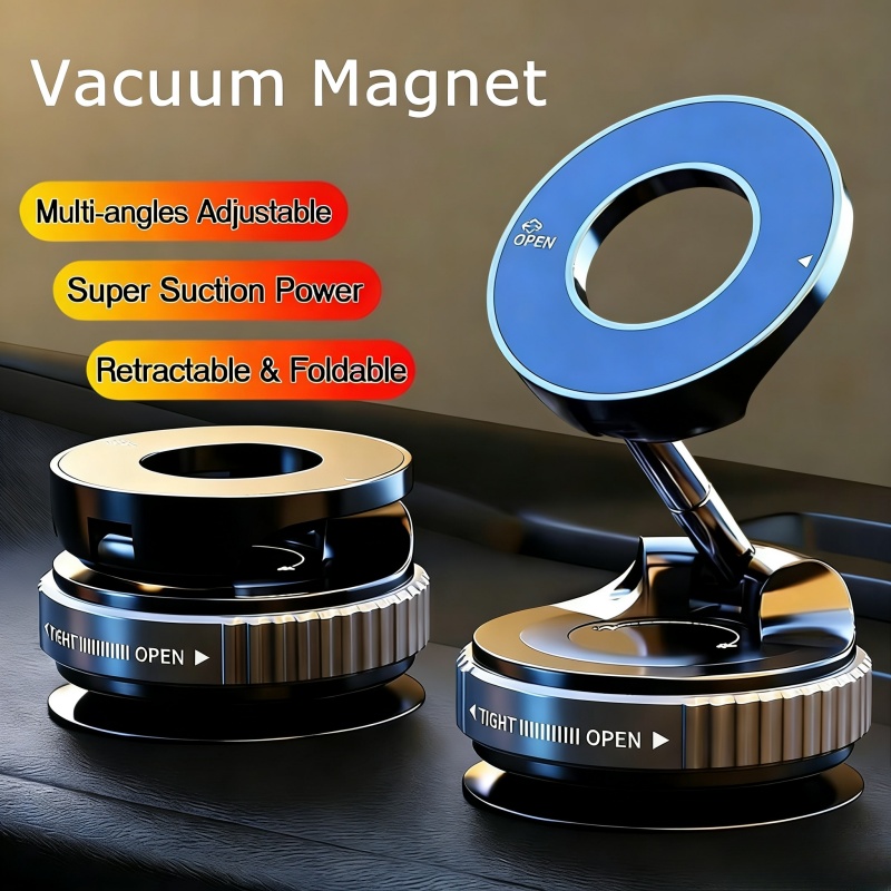 Car Cup Holder Expander - Supporto Magnetico per Telefono con Ventosa