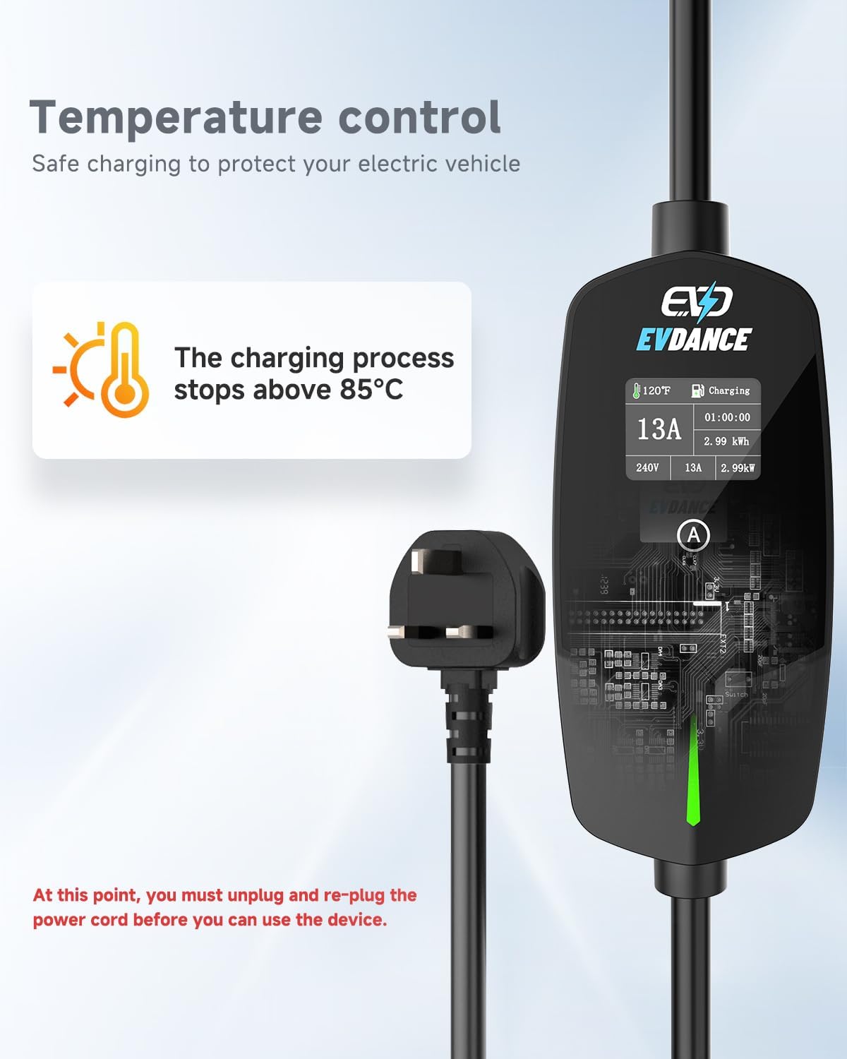 Caricatore EV Portatile EVDANC - Car Accessories Uk recensione e prezzo