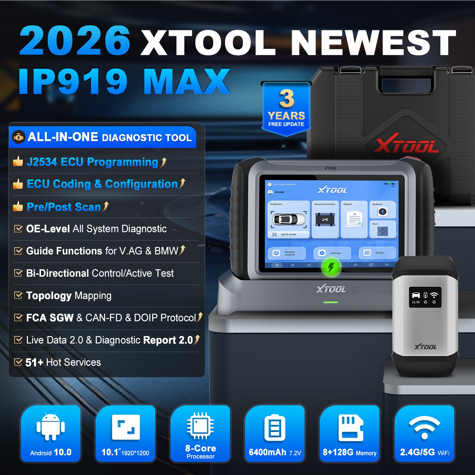 Magazzino UE XTOOL IP919MAX J2 - Obd2 Scanner recensione e prezzo
