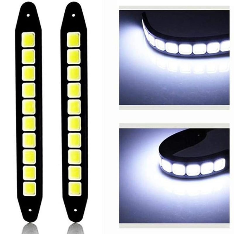 1/2 pezzi DRL COB auto LED luc - Car Accessories For Road Trip recensione e prezzo