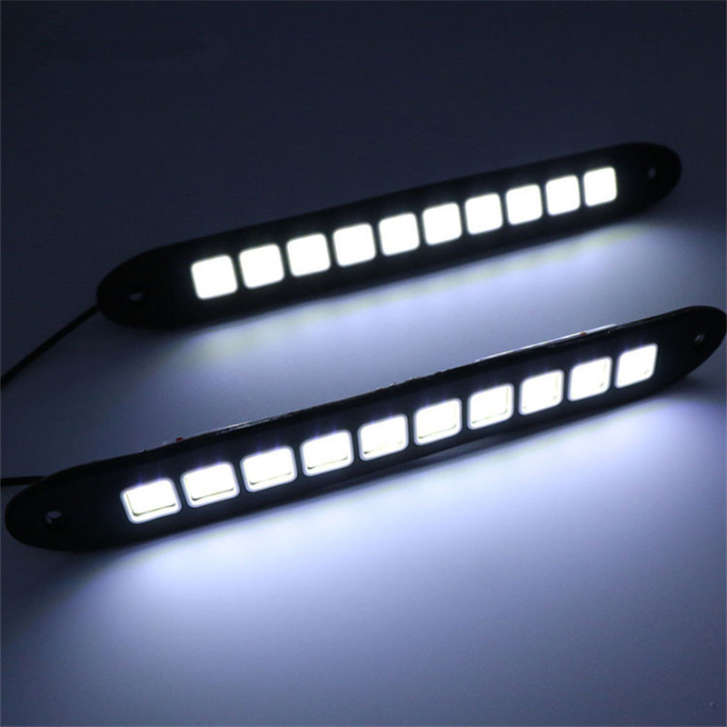 1/2 pezzi DRL COB auto LED luc - Car Accessories For Road Trip recensione e prezzo